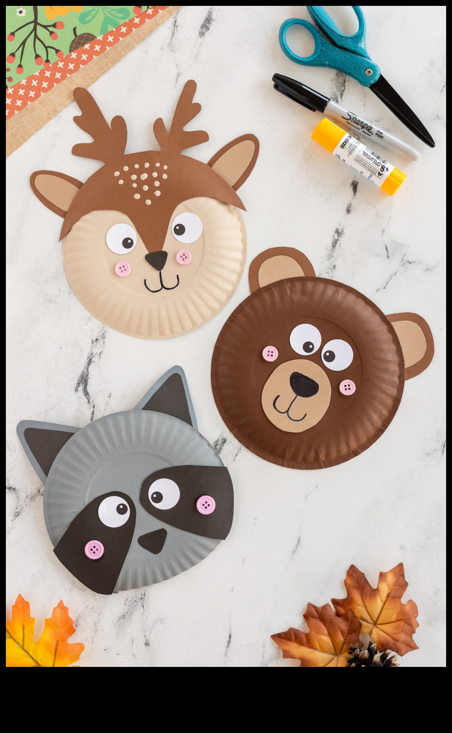 Χαριτωμένα και δημιουργικά χάρτινα ζώα 5 DIY Kids' Paper Plate Animals: Crafting Imaginative Creatures