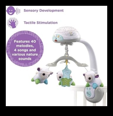 Lullaby Luxe καταπραϋντικοί ήχοι και αισθητηριακά ερεθίσματα για την ακουστική υγεία του μωρού 1 Lullaby Luxe: Premium Musical Mobile για την ακουστική υγεία του μωρού